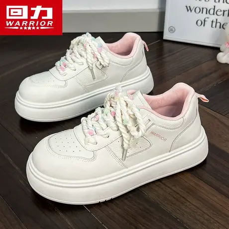 回力小白鞋女鞋2025新款爆款秋季小众休闲运动鞋子女百搭厚底板鞋图片