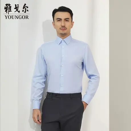 【商场同款】雅戈尔男士长袖衬衫春季新款官方商务休闲衬衫S3498图片