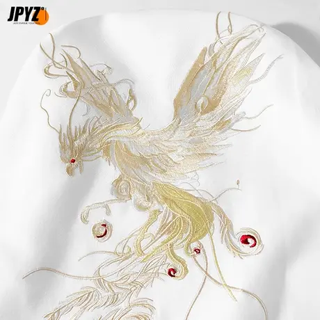 纯棉半袖大码国潮刺绣中国风t恤男潮流夏短袖潮牌设计感宽松体恤商品大图