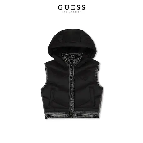 【38上新季】【秀智明星同款】GUESS 女士潮流时尚连帽马甲商品大图
