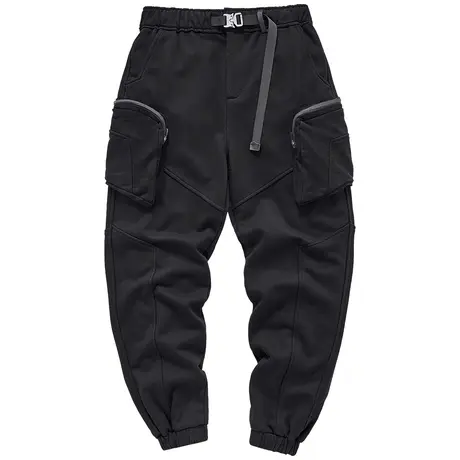 VIP机能多口袋工装裤男美式重磅针织休闲裤宽松运动束脚卫裤潮牌商品大图