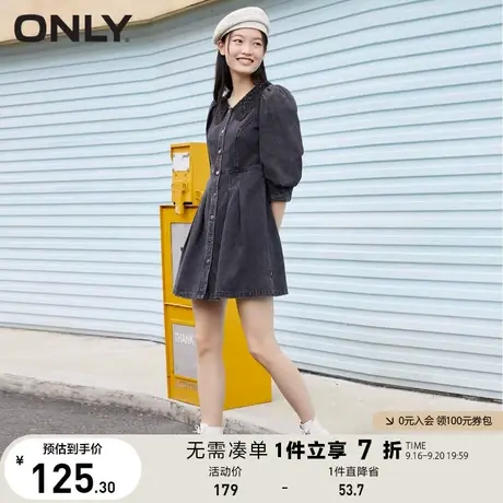 ONLY奥莱夏季娃娃领牛仔连衣裙女图片