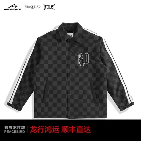【AIRxPEACE】太平鸟男装 EVERLAST联名棋盘格夹克男潮流外套商品大图