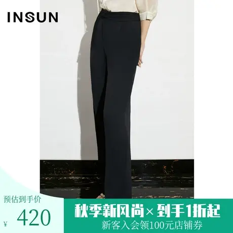 [新国风]恩裳COVER2023年夏款新款中缝烫缝斜门襟盘扣设计直筒裤图片