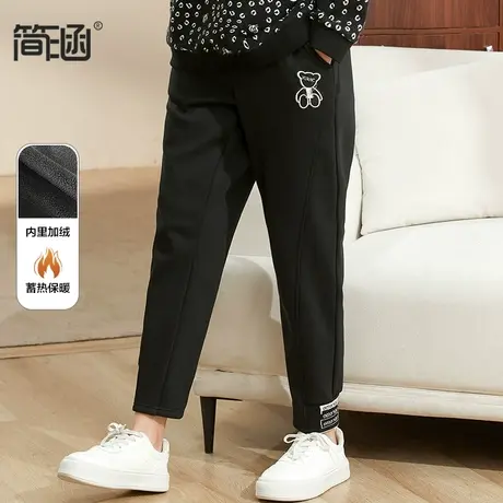 大码女装裤子秋冬加绒新款简涵高端轻奢中年妈妈加肥大显瘦图片
