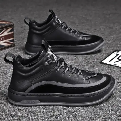 雨鞋男鞋时尚钓鱼水鞋男款外穿厨房工作鞋防滑防水鞋短筒雨靴男士商品大图