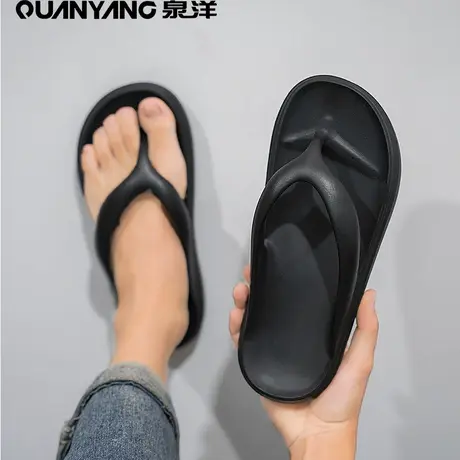泉洋越南人字拖男夏季外穿踩屎感运动沙滩拖鞋男户外防滑夹脚凉拖商品大图