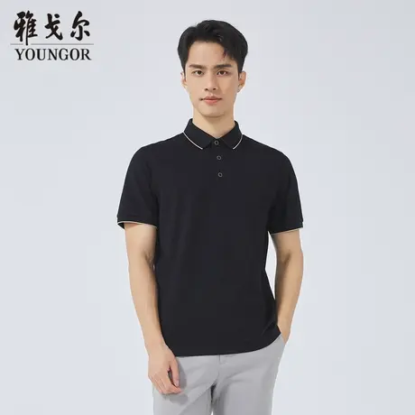 雅戈尔奥莱 商场同款男士短袖T恤新款官方正品商务休闲短袖POLO衫商品大图