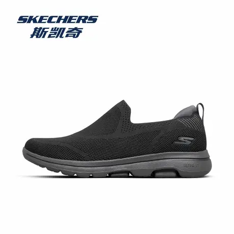 Skechers/斯凯奇一脚蹬男士健步鞋2025新款懒人鞋秋季透气休闲鞋商品大图