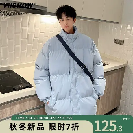 VIISHOW衣服棉服男男生痞帅棉衣保暖美式面包服冬季宽松潮牌加厚商品大图