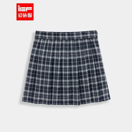 IEF/爱依服半身裙2025夏季新款韩版学院风通勤气质格子百搭摆裙图片