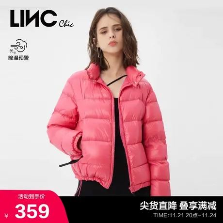 LINCCHIC金羽杰羽绒服女软糯短款轻薄羽绒服女冬季外套Y21801131Y图片