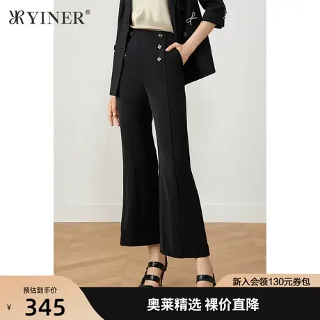YINER音儿女装夏季新款时尚洋气弹力休闲裤商品大图