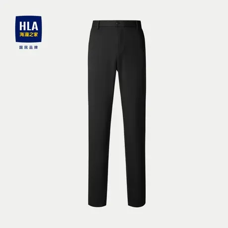 HLA/海澜之家弹力松紧腰休闲裤2023秋季新款柔软亲肤中腰裤子男商品大图