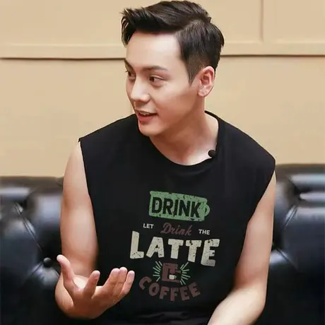 纯棉男生背心外穿坎肩篮球健身字母大码男装运动潮流无袖t恤夏季图片