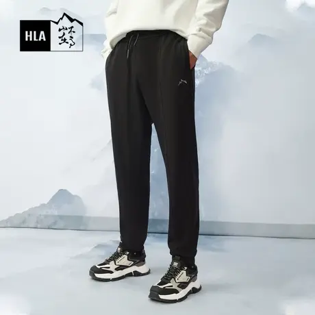 HLA/海澜之家循迹山不在高2024春季新卫裤男运动休闲裤束脚长裤商品大图