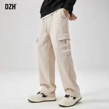 男士工装裤男款潮牌直筒休闲裤男秋季美式阔腿裤2023新款伐木裤子商品大图