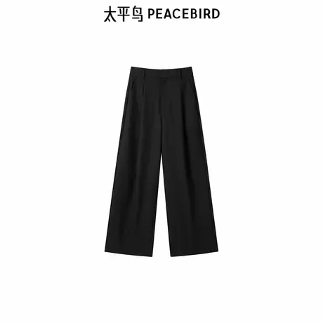 太平鸟女装年冬季新款大师合作直筒裤A1GBE4281图片