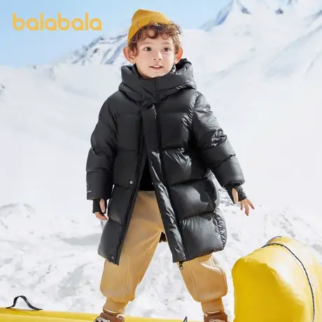 巴拉巴拉童装2025新款儿童羽绒服中长款加厚保暖冬外套大童男女童商品大图