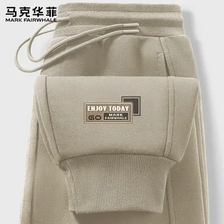 马克华菲裤子男春秋季2025新款美式复古束脚运动卫裤男生长裤子X商品大图