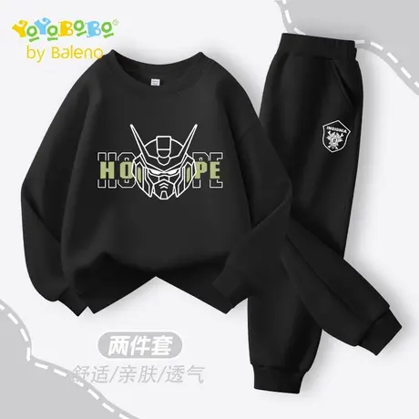 班尼路童装YBB系列儿童套装秋季男童休闲运动卫衣男孩春秋款上衣商品大图