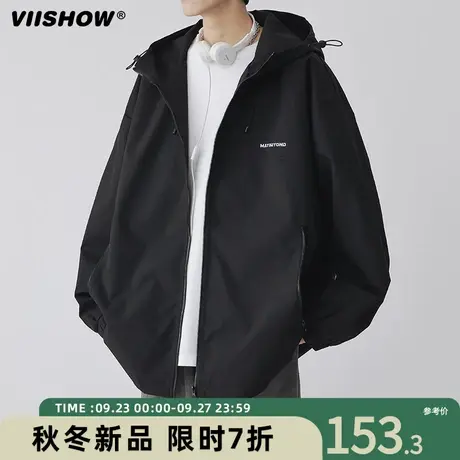 VIISHOW冲锋夹克款春秋季美式春秋潮牌户外机能防风痞帅夹克外套商品大图