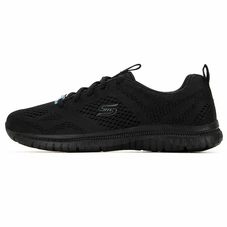 Skechers斯凯奇跑鞋女鞋夏季新款黑色透气网面运动鞋跑步鞋1044图片