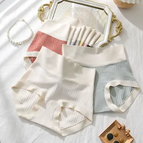 60支新疆棉无痕高腰收腹内裤抗菌裆透气舒适少女短裤夏薄款2023新商品大图