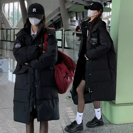 加厚面包服羽绒棉衣棉服女韩版宽松长款秋冬季外套棉袄2023年新款图片