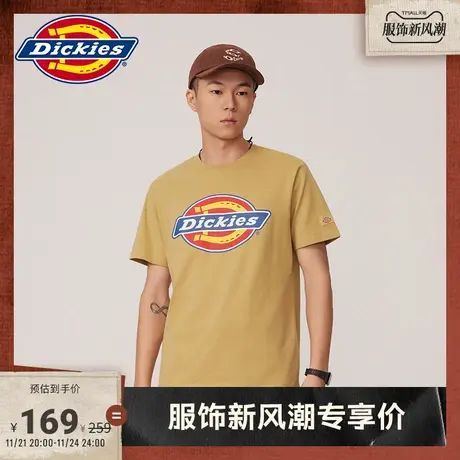 Dickies 工装logo印花短袖男春夏棉短款T恤内搭商品大图
