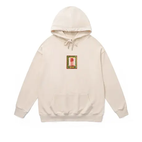 连帽卫衣i人社恐衣服美潮复古夏威夷邮票设计高级感vintage外套棉商品大图