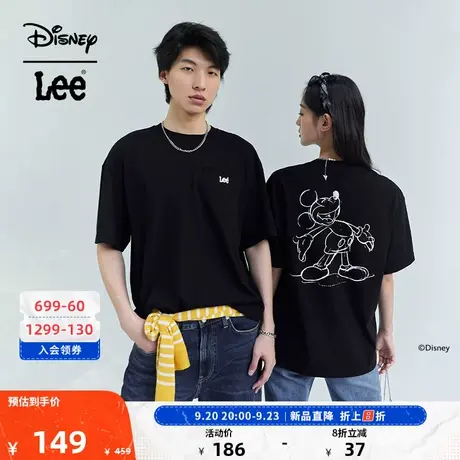 LeeX Disney联名23新品舒适版男女同款短袖T恤LUT0051153RX图片