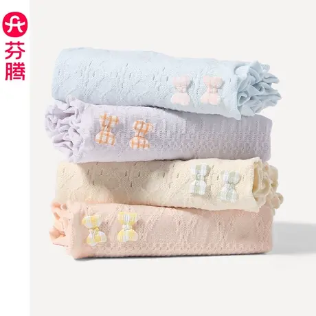 芬腾女士内裤中腰透气纯棉三角裤新款性感甜美提臀大码全棉短裤头图片