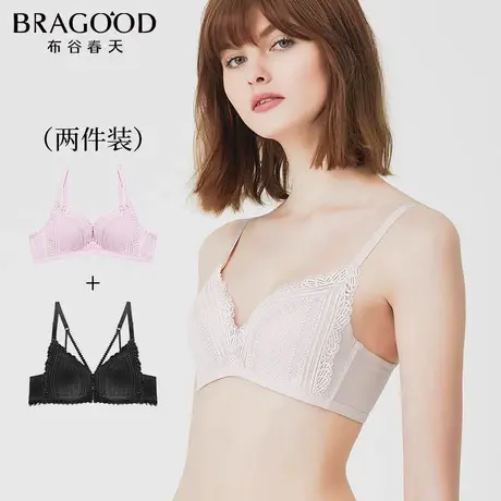 内衣女文胸小胸聚拢大胸显小胸罩性感聚拢薄款夏季无钢圈蕾丝法式商品大图