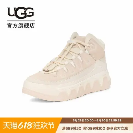UGG秋季新款男女同款舒适圆头系带高帮厚底波浪鞋休闲鞋 1161831图片