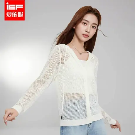 IEF/爱依服2025春季新款法式甜美淑女气质蕾丝边设计百搭背心图片