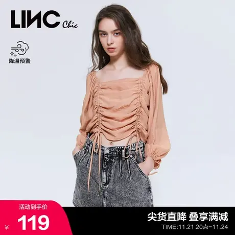 LINCCHIC金羽杰裙子高腰包臀牛仔半身裙女纯棉短裙女2022321图片