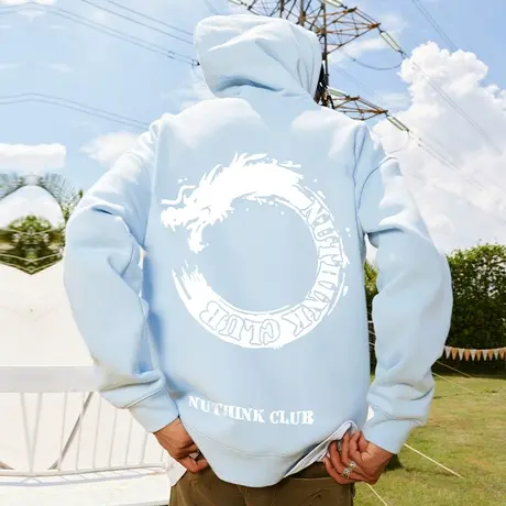 Nuthink美式潮流字母帽子卫衣男潮宽松ins中性风大码情侣春季外套商品大图