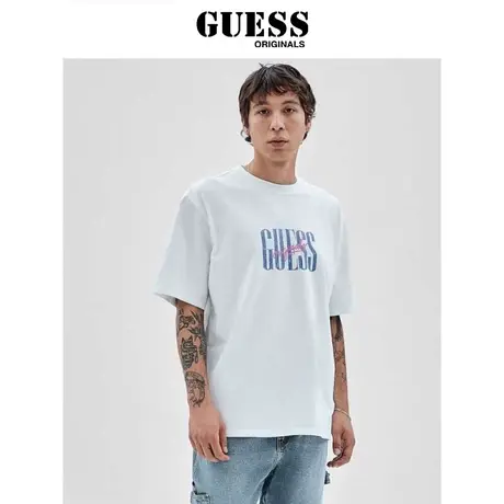 GUESS Originals 款情侣款字母LOGO圆领短袖T恤-M2RI38K9XF3商品大图