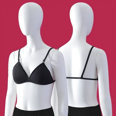 莫代尔无钢圈妈妈文胸薄宽松大码极简三角杯内衣商品大图