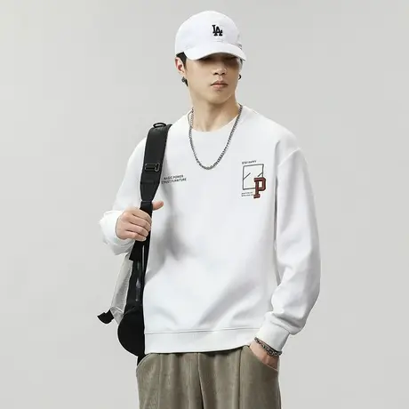 宽松大码高档男士卫衣时尚潮牌秋季男士卫衣户外长袖休闲潮流卫衣图片