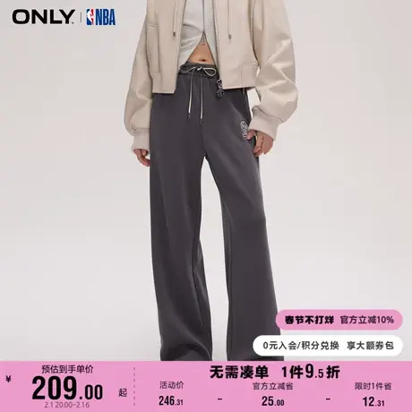ONLY奥莱春季NBA联名款休闲高腰弹力长裤休闲裤女商品大图