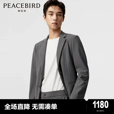 【商场同款】太平鸟男装西装24春新款修身挺括西装西服 B1BAE1X17图片
