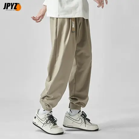 男士休闲裤西裤2022新款垂感男士直筒宽松潮牌长裤子男裤春秋款商品大图