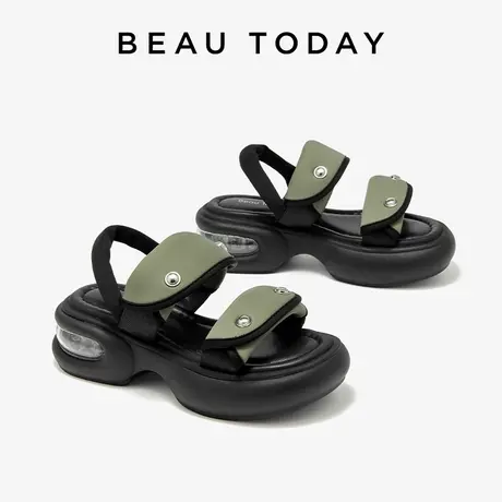 BeauToday凉鞋拖女夏外穿精致2024年新款BT小众凉鞋厚底时装凉鞋商品大图