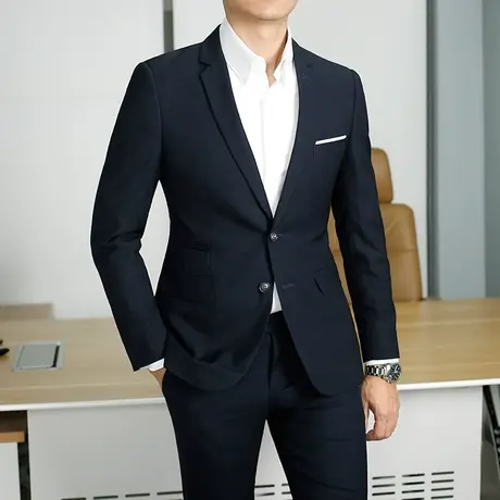 seno秋季韩版西装男商务结婚修身韩版青年正装西服男单西商品大图