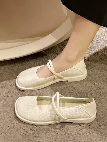 时尚百搭日系玛丽珍芭蕾风单鞋子女夏2023年春秋季新款复古奶奶鞋商品大图