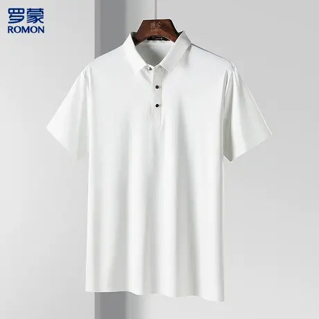 罗蒙冰丝polo衫男短袖凉爽弹力速干短袖t恤男t恤图片