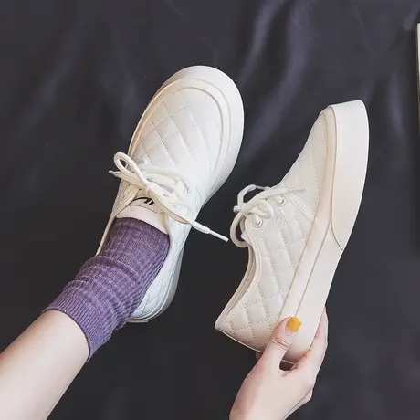 回力小白鞋女2023秋季新款大头鞋韩版帆布鞋女休闲百搭板鞋子潮商品大图