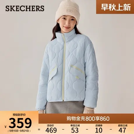 斯凯奇2025秋冬新款女裥棉外套户外耐磨防撕裂运动外套御寒保暖商品大图